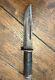 Vintage Cattaraugus 225q Ww2 Military Combat Knife Dagger & Leather Sheath