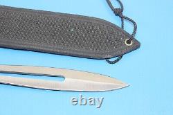 Vintage Combat Knife Dagger Stainless Steel Taiwan + Sheath