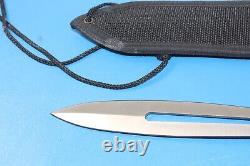 Vintage Combat Knife Dagger Stainless Steel Taiwan + Sheath