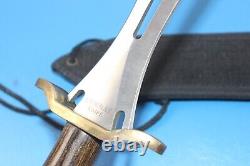 Vintage Combat Knife Dagger Stainless Steel Taiwan + Sheath