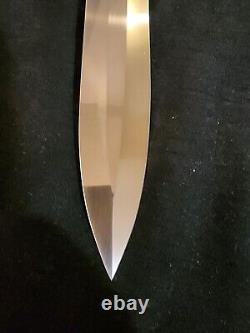 Vintage Custom Handmade SCOTTIE S. H. WHITE Bowie Fighting Knife Dagger