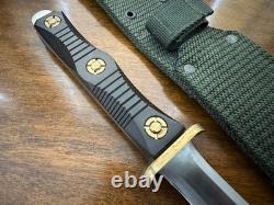 Vintage EK Commando Fixed Blade knife Fighting Dagger Made In Richmond VA USA