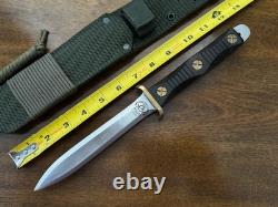 Vintage EK Commando Fixed Blade knife Fighting Dagger Made In Richmond VA USA