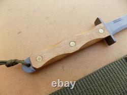 Vintage EK Knives Effingham, IL WD-3W Fighting Knife Dagger US Wood Handle