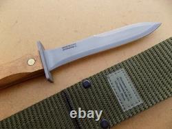 Vintage EK Knives Effingham, IL WD-3W Fighting Knife Dagger US Wood Handle
