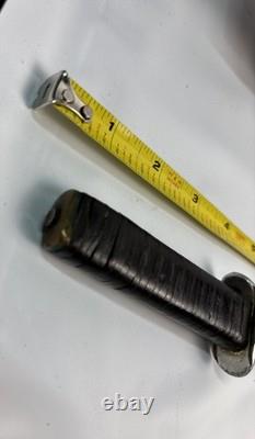 Vintage Fairbairn-Sykes F-S Commando Dagger 9.75 OAL Leather Grip Brass Pommel