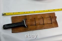 Vintage Fairbairn-Sykes F-S Commando Dagger 9.75 OAL Leather Grip Brass Pommel