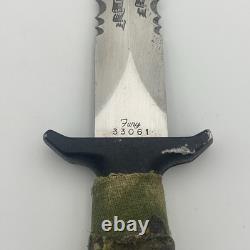 Vintage Fury Rattler Dagger 33061 Von Lindenau Made in Japan Knife With Sheath