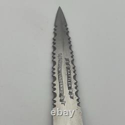 Vintage Fury Rattler Dagger 33061 Von Lindenau Made in Japan Knife With Sheath