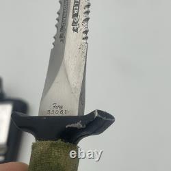 Vintage Fury Rattler Dagger 33061 Von Lindenau Made in Japan Knife With Sheath