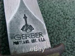 Vintage Gerber Dagger U. S. A. War Fighting Side Knife C5365S Used