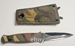 Vintage Gerber Guardian Camo Boot Combat Military Dagger Knife/ Sheath D1835S