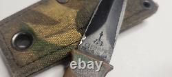 Vintage Gerber Guardian Camo Boot Combat Military Dagger Knife/ Sheath D1835S