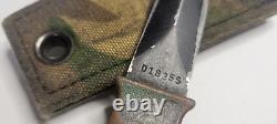 Vintage Gerber Guardian Camo Boot Combat Military Dagger Knife/ Sheath D1835S