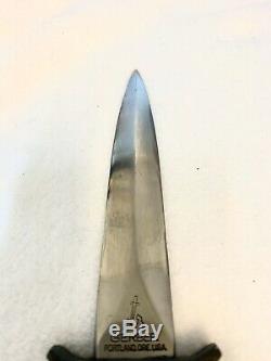 Vintage Gerber Mark 1 Style Fixed Blade Knife/Dagger LOW SERIAL NUMBER