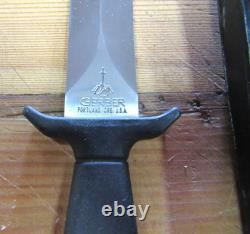 Vintage Gerber Mark I Boot Knife Dagger & Leather Sheath GOOD CONDITION