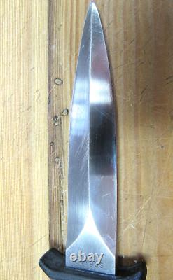 Vintage Gerber Mark I Boot Knife Dagger & Leather Sheath GOOD CONDITION