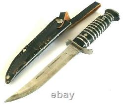 Vintage German Boot Knife Combat Fighting Dagger Solingen with Sheath