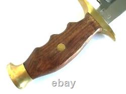 Vintage German Bowie Hunting Knife Dagger with Sheath