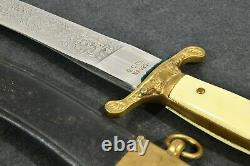 Vintage German Dagger Knife With Sheath Solingen Germany G. C. Company #422