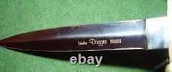 Vintage German LINDER DAGGER Faux Pearl Handle with Leather Sheath