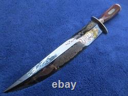 Vintage German Made Jim Bowie Knife Vidalia Sandbar Fight Dagger With Box