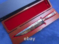 Vintage German Made Jim Bowie Knife Vidalia Sandbar Fight Dagger With Box