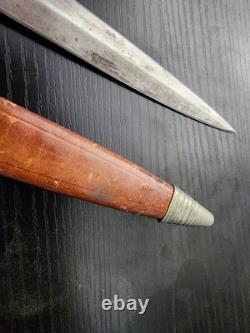 Vintage German Solingen R & W NAVY Dagger Knife + Sheath