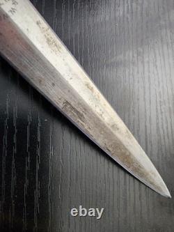 Vintage German Solingen R & W NAVY Dagger Knife + Sheath