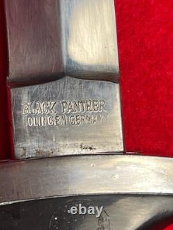 Vintage Germany Post-WW2 Black Panther Boot Fighting Knife/Dagger with Sheath