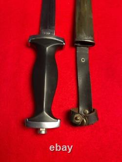 Vintage Germany Post-WW2 Black Panther Boot Fighting Knife/Dagger with Sheath