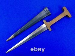 Vintage Italian Del Tin Reproduction of Medieval Dagger Fighting Knife