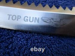 Vintage Japan Tanto Fighting Knife Top Gun Sawback Dagger And Sheath