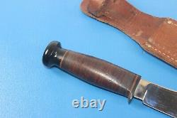 Vintage Kinfolks U. S. Military Pattern Bowie Knife Dagger + Scabbard Kinfolk's