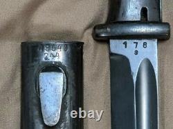 Vintage Original WWII German K98 Combat Bayonet Dagger Knife Mundlos BYM 41