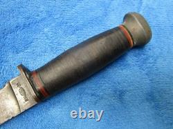 Vintage Original Ww2 Usn Mark 1 Dagger Pal Rh-35 Fighting Knife And Sheath