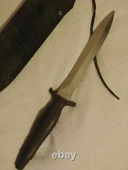 Vintage Parker Bros Mk II Style Military Commando Knife Dagger with Sheath