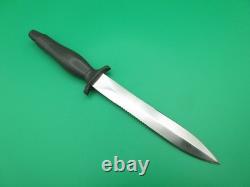 Vintage Parker Brothers Combo Edge Dagger Fixed Blade Knife Sheath Japan 12