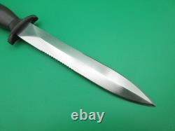 Vintage Parker Brothers Combo Edge Dagger Fixed Blade Knife Sheath Japan 12