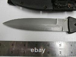 Vintage Rare Blackjack Fighting Knife Fixed Blade Blackmoor 2000 Dagger USA Made