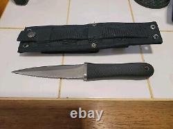 Vintage Sog Pentagon S14 Survival Knife Seki Japan Nylon Sheath Never Used