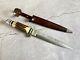 Vintage Solingen Germany Double Edge Fixed Blade Dagger Fighting Knife