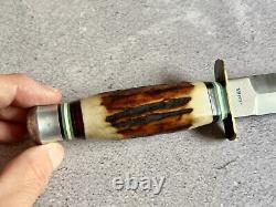 Vintage Solingen Germany Double Edge Fixed Blade Dagger Fighting Knife