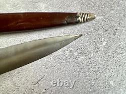 Vintage Solingen Germany Double Edge Fixed Blade Dagger Fighting Knife