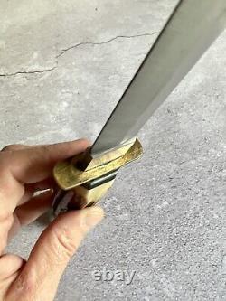 Vintage Solingen Germany Double Edge Fixed Blade Dagger Fighting Knife