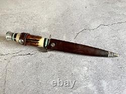 Vintage Solingen Germany Double Edge Fixed Blade Dagger Fighting Knife