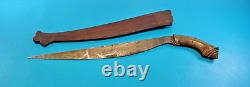 Vintage Southeast Asian Philippines Knife Dagger Talibon Sword + Sheath Filipino