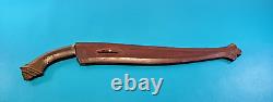 Vintage Southeast Asian Philippines Knife Dagger Talibon Sword + Sheath Filipino