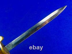 Vintage Soviet Russian Russia USSR Army Dagger Fighting Knife with Scabbard