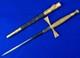 Vintage Spanish Spain Navy Naval Officer's Dagger Fighting Knife With Scabbard